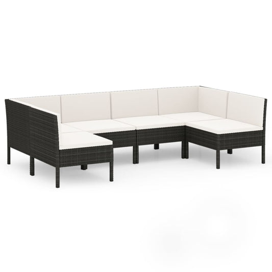 Garden Lounge Set Black