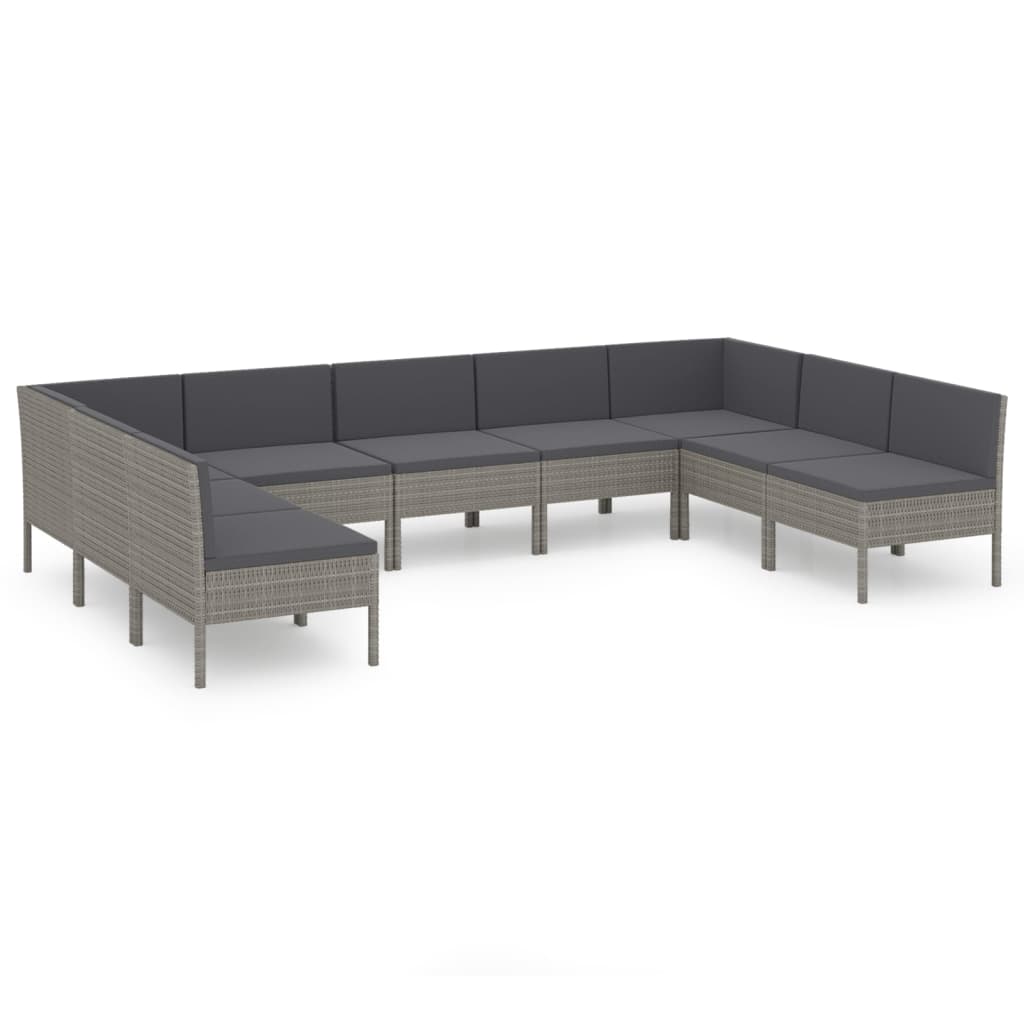 Garden Lounge Set Grey, Anthracite