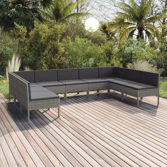 Garden Lounge Set Grey, Anthracite