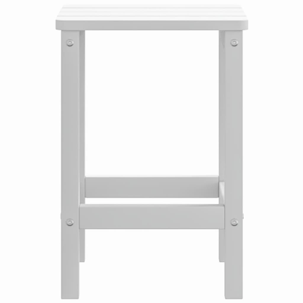Garden Table White HDPE (High-Density Polyethylene) 15x15x18 in