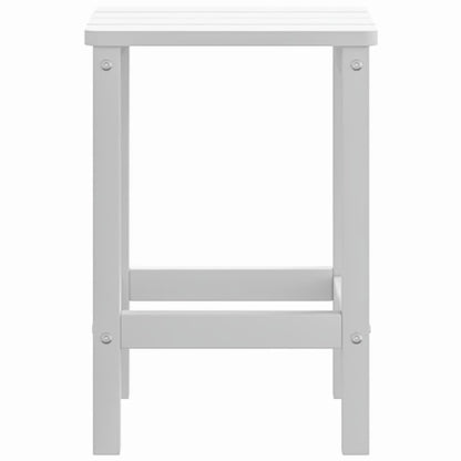 Garden Table White HDPE (High-Density Polyethylene) 15x15x18 in