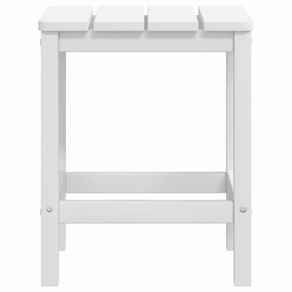 Garden Table White HDPE (High-Density Polyethylene) 15x15x18 in