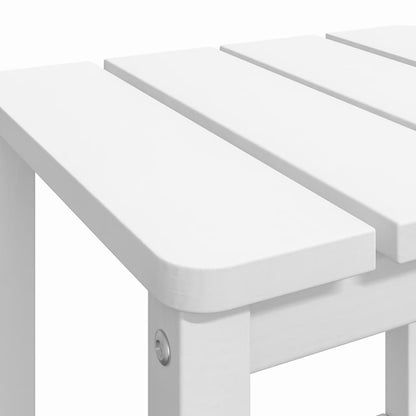 Garden Table White HDPE (High-Density Polyethylene) 15x15x18 in