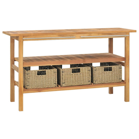 Bathroom Vanity Cabinet Teak Solid teak wood, Seagrass