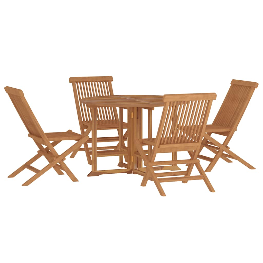 Outdoor Dining Set Teak Solid teak wood Medium Foldable