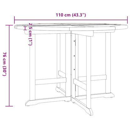 Outdoor Dining Set Teak Solid teak wood Medium Foldable