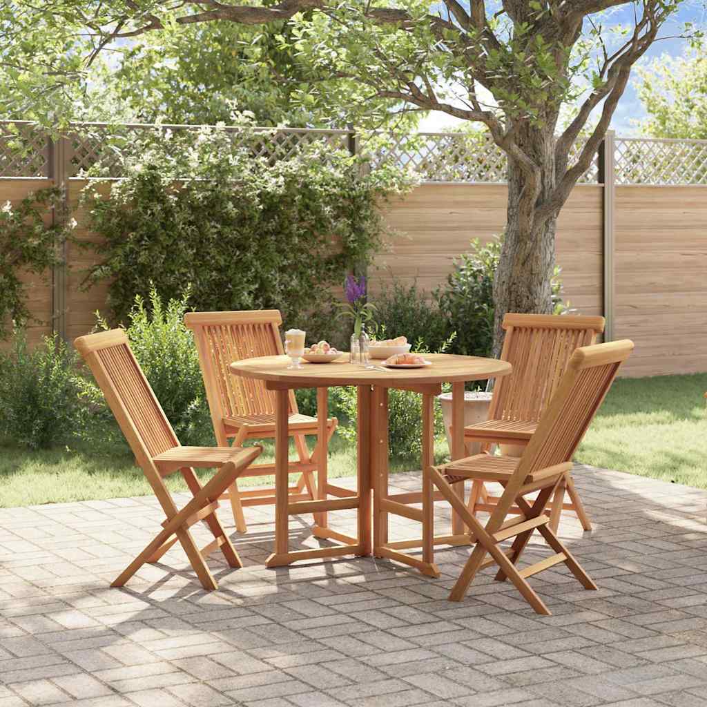 Outdoor Dining Set Teak Solid teak wood Medium Foldable