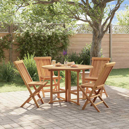 Outdoor Dining Set Teak Solid teak wood Medium Foldable