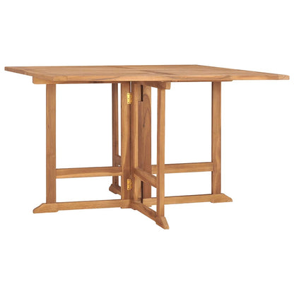 Outdoor Dining Set Natural Teak Solid Teak Wood Medium Foldable