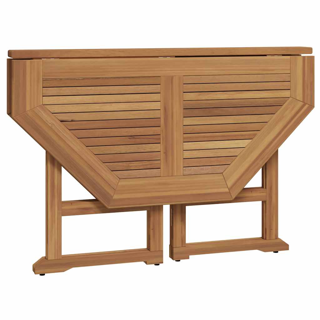 Outdoor Dining Set Natural Teak Solid Teak Wood Medium Foldable