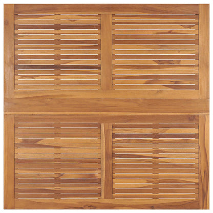 Outdoor Dining Set Natural Teak Solid Teak Wood Medium Foldable