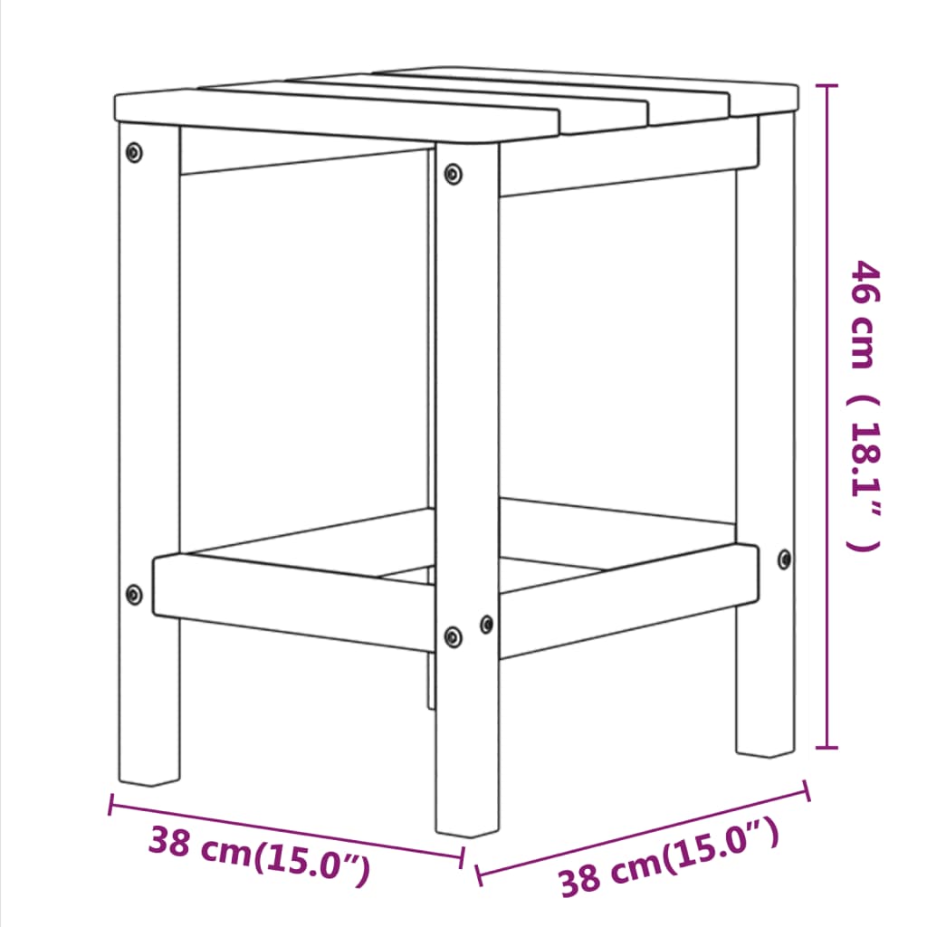 Garden Chair Anthracite HDPE (High Density Polyethylene), steel