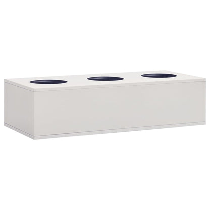 Office Cabinet with Planter Box Light Gray 35.4"x15.7"x50.4" Steel