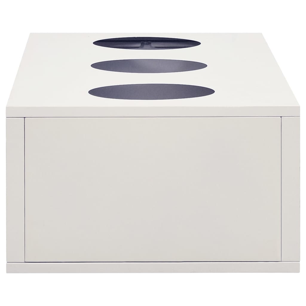Office Cabinet with Planter Box Light Gray 35.4"x15.7"x50.4" Steel