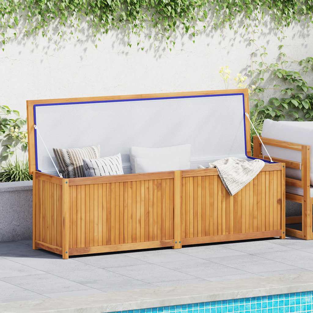 Garden Box Natural Teak Solid Teak Wood 68.9 in x 19.7 in x 21.7 in