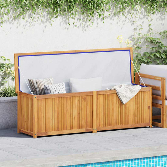 Garden Box Natural Teak Solid Teak Wood 68.9 in x 19.7 in x 21.7 in