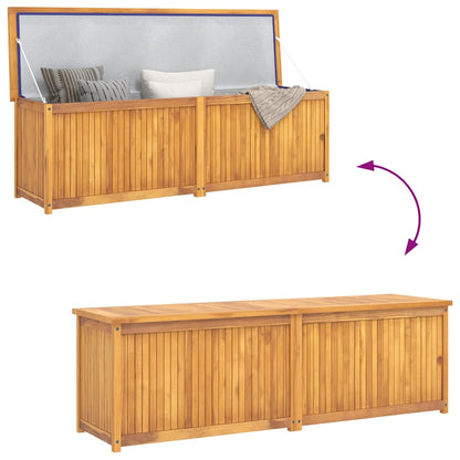 Garden Box Natural Teak Solid Teak Wood 68.9 in x 19.7 in x 21.7 in