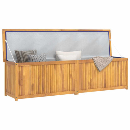 Garden Box Natural Wood Solid Teak Wood 78.7x19.7x21.7 in