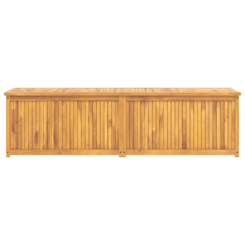 Garden Box Natural Wood Solid Teak Wood 78.7x19.7x21.7 in
