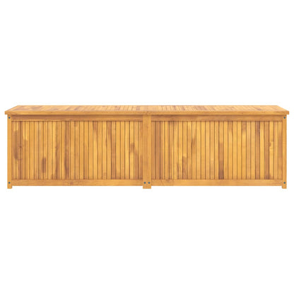 Garden Box Natural Wood Solid Teak Wood 78.7x19.7x21.7 in