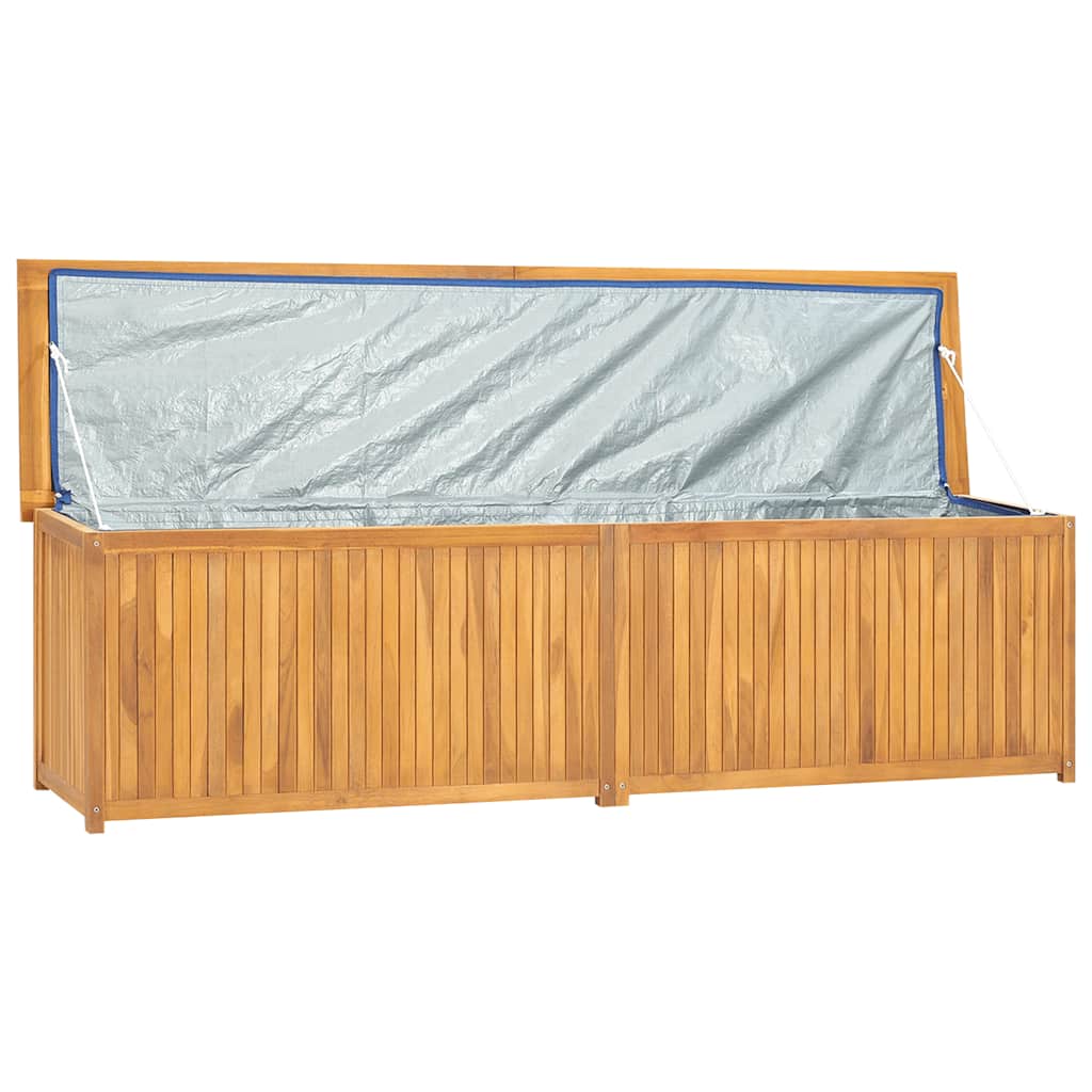 Garden Box Natural Wood Solid Teak Wood 78.7x19.7x21.7 in