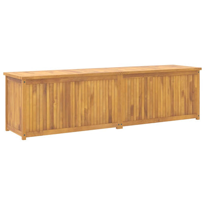 Garden Box Natural Wood Solid Teak Wood 78.7x19.7x21.7 in