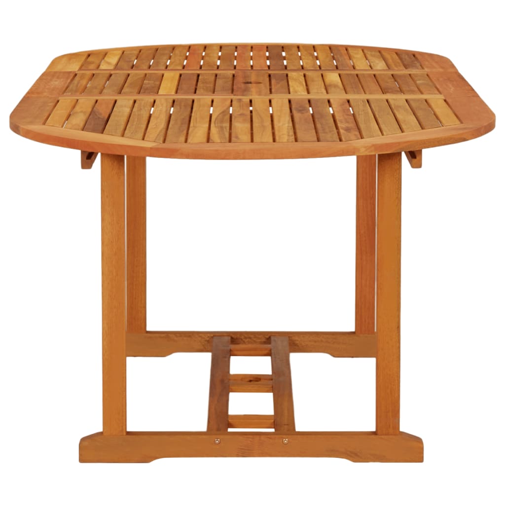 Garden Table Reddish-brown Solid eucalyptus wood Medium