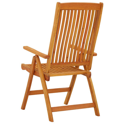 Garden Chair Set of 2 Natural Eucalyptus