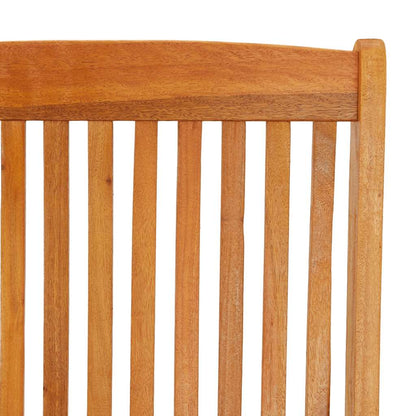 Garden Chair Set of 2 Natural Eucalyptus