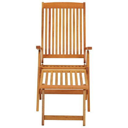 Garden Chair Set of 2 Natural wood finish