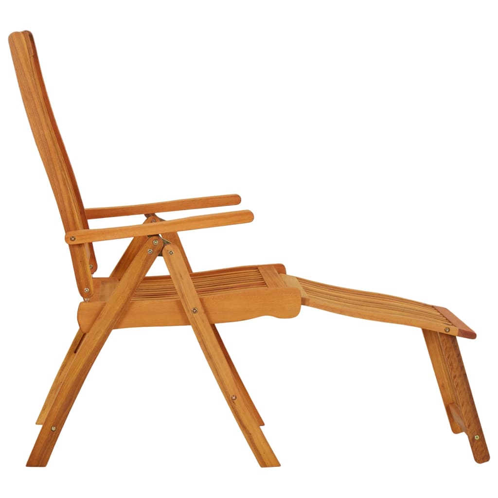 Garden Chair Set of 2 Natural wood finish