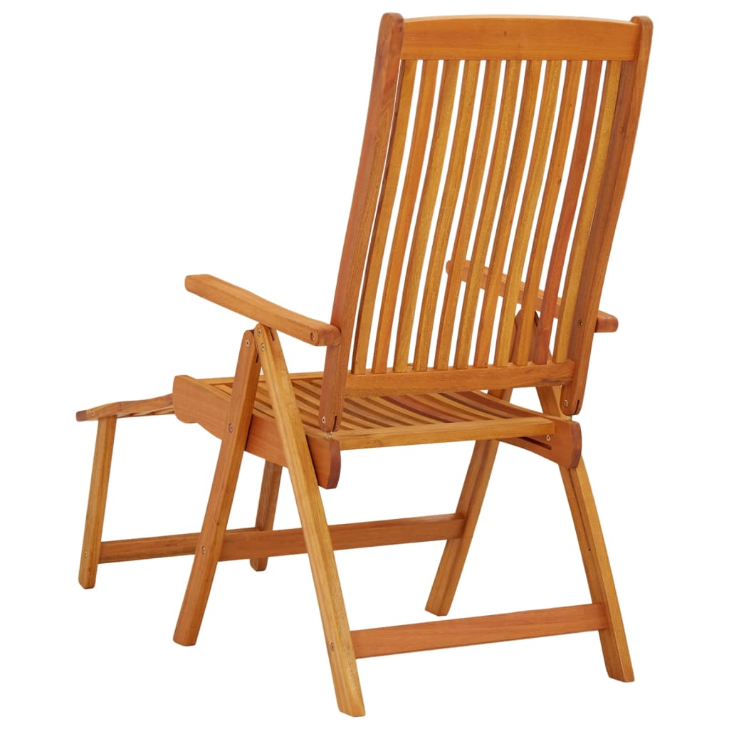 Garden Chair Set of 2 Natural wood finish