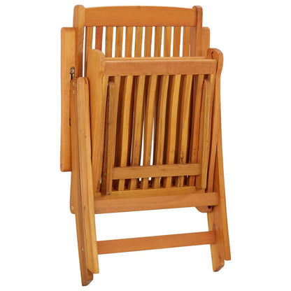 Garden Chair Set of 2 Natural wood finish