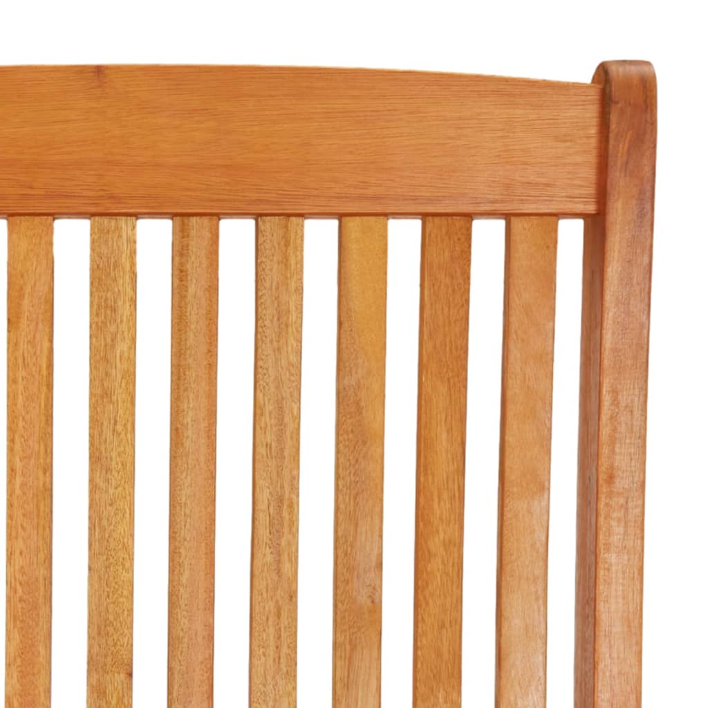 Garden Chair Set of 2 Natural wood finish