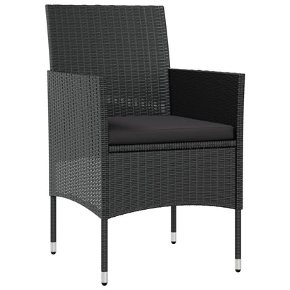 Garden Lounge Set Black