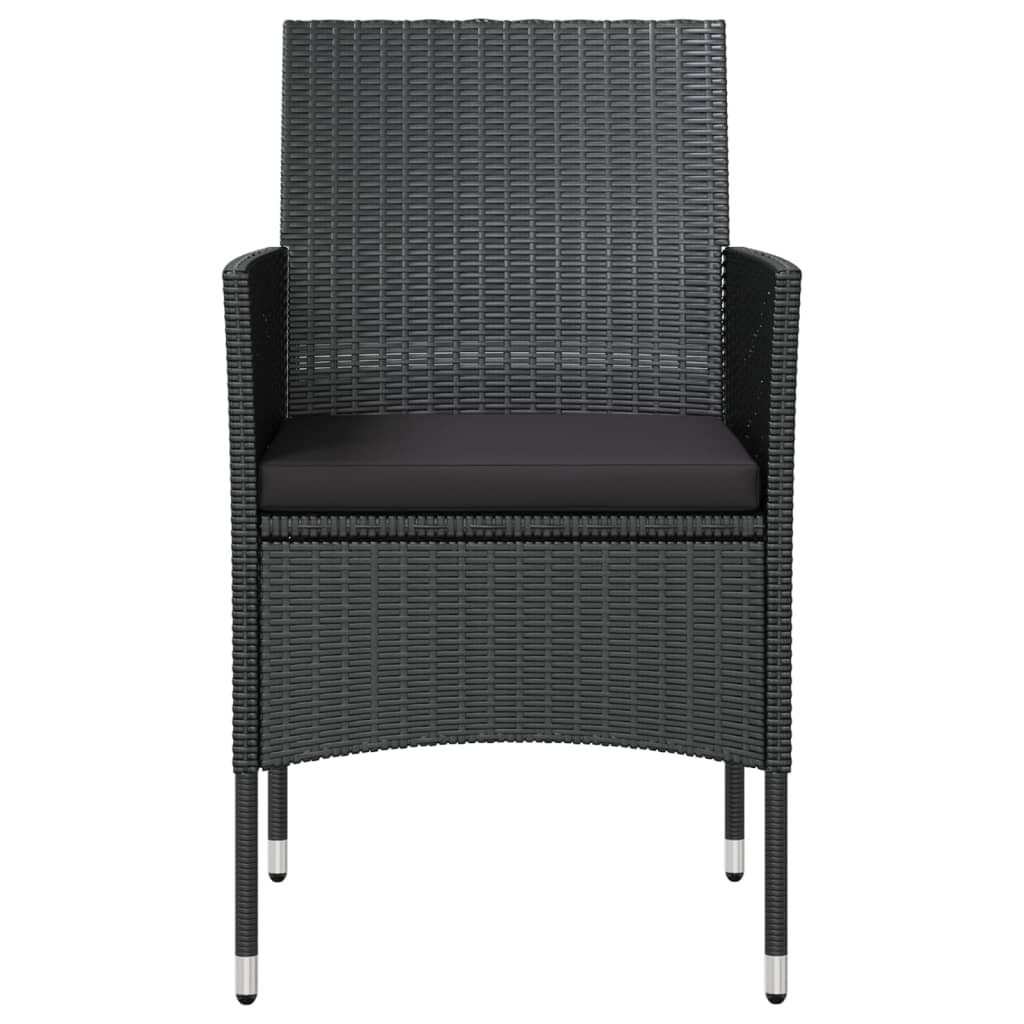 Garden Lounge Set Black
