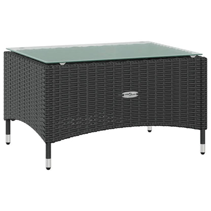 Garden Lounge Set Black