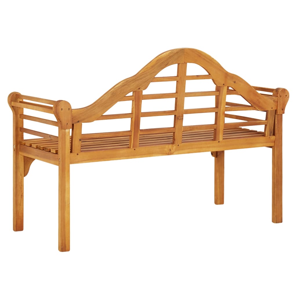 Garden Bench Brown Solid Acacia Wood Medium Ergonomic