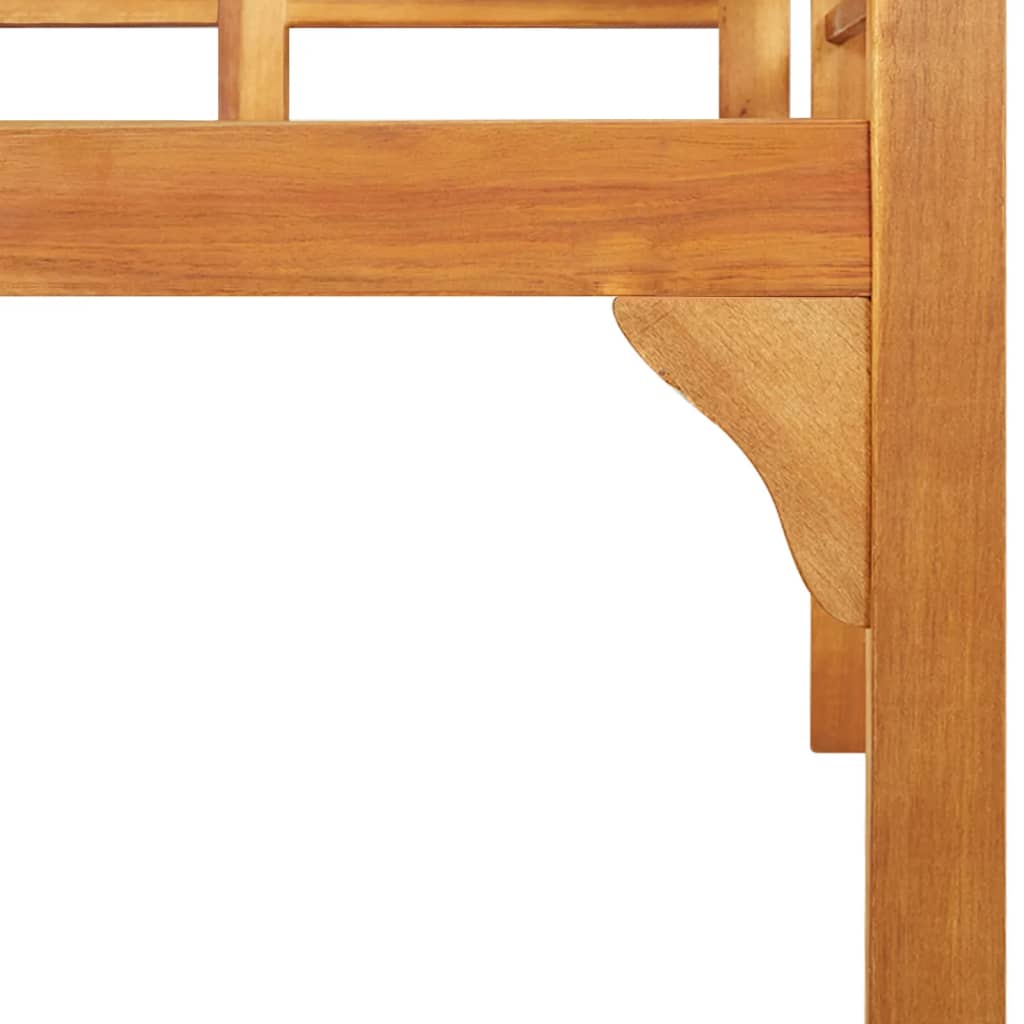 Garden Bench Brown Solid Acacia Wood Medium Ergonomic