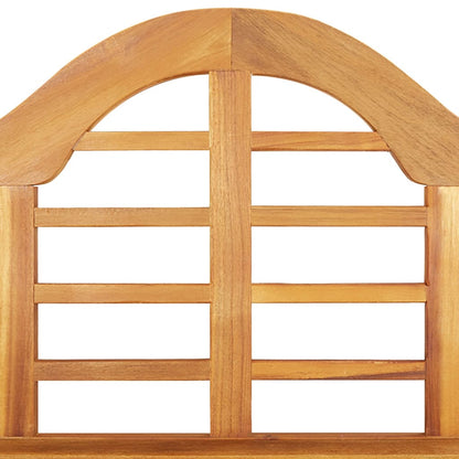 Garden Bench Brown Solid Acacia Wood Medium Ergonomic