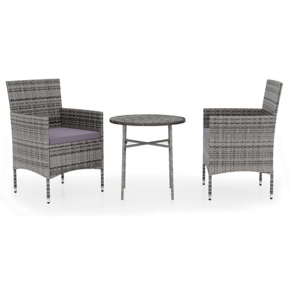 Garden Dining Set Grey, Dark Grey