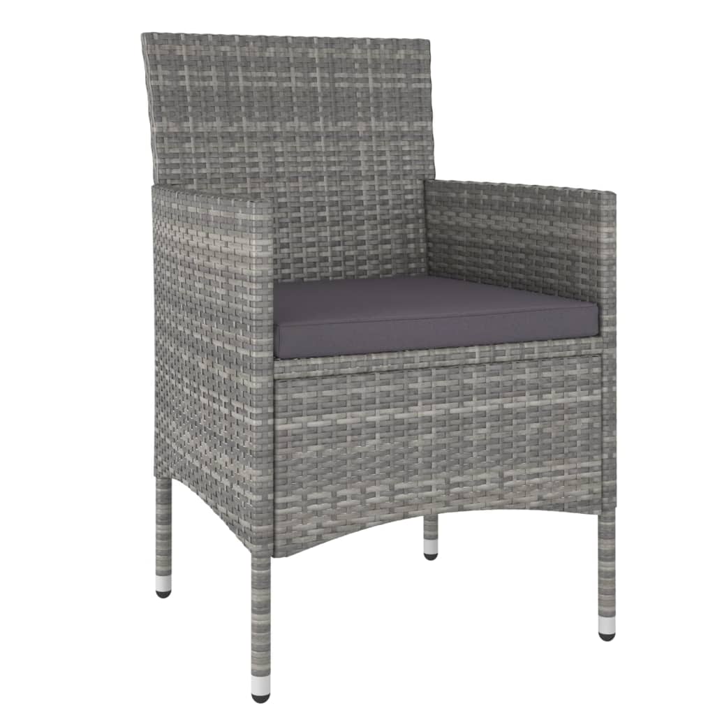 Garden Dining Set Grey, Dark Grey