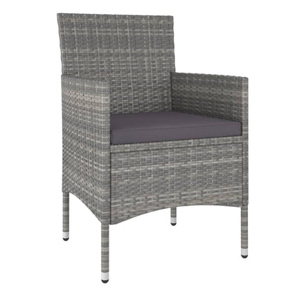 Garden Dining Set Grey, Dark Grey