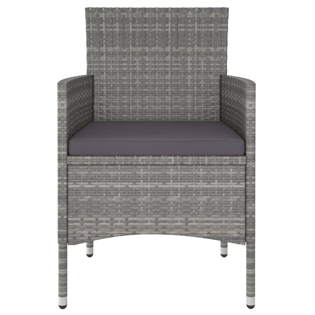 Garden Dining Set Grey, Dark Grey