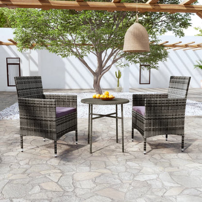 Garden Dining Set Grey, Dark Grey