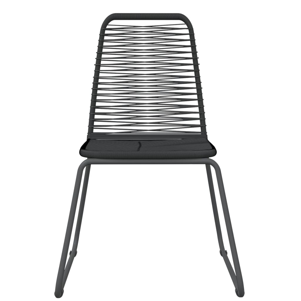 Garden Dining Set Black