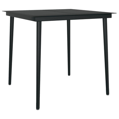 Garden Dining Set Black