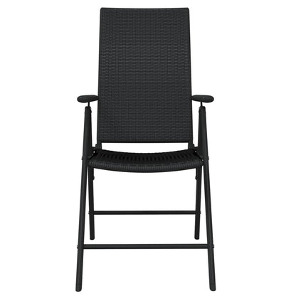 Garden Dining Set Black