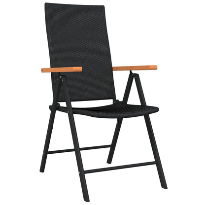 Garden Dining Set Black