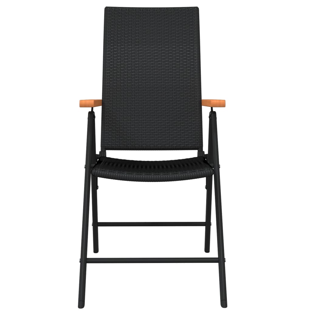 Garden Dining Set Black